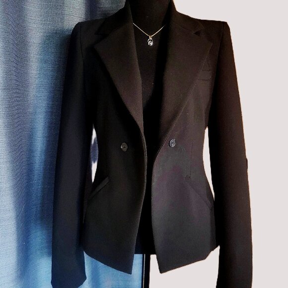 Zara Jackets & Blazers - NWT! Zara Shoulder Pad Blazer - Black Tailor Fit - Women's Size M